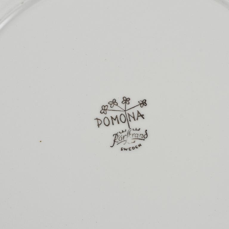 TALLRIKAR, 13 st, porslin, "Pomona", Marianne Westman, Rörstrand, 1900-talets mitt/andra hälft.