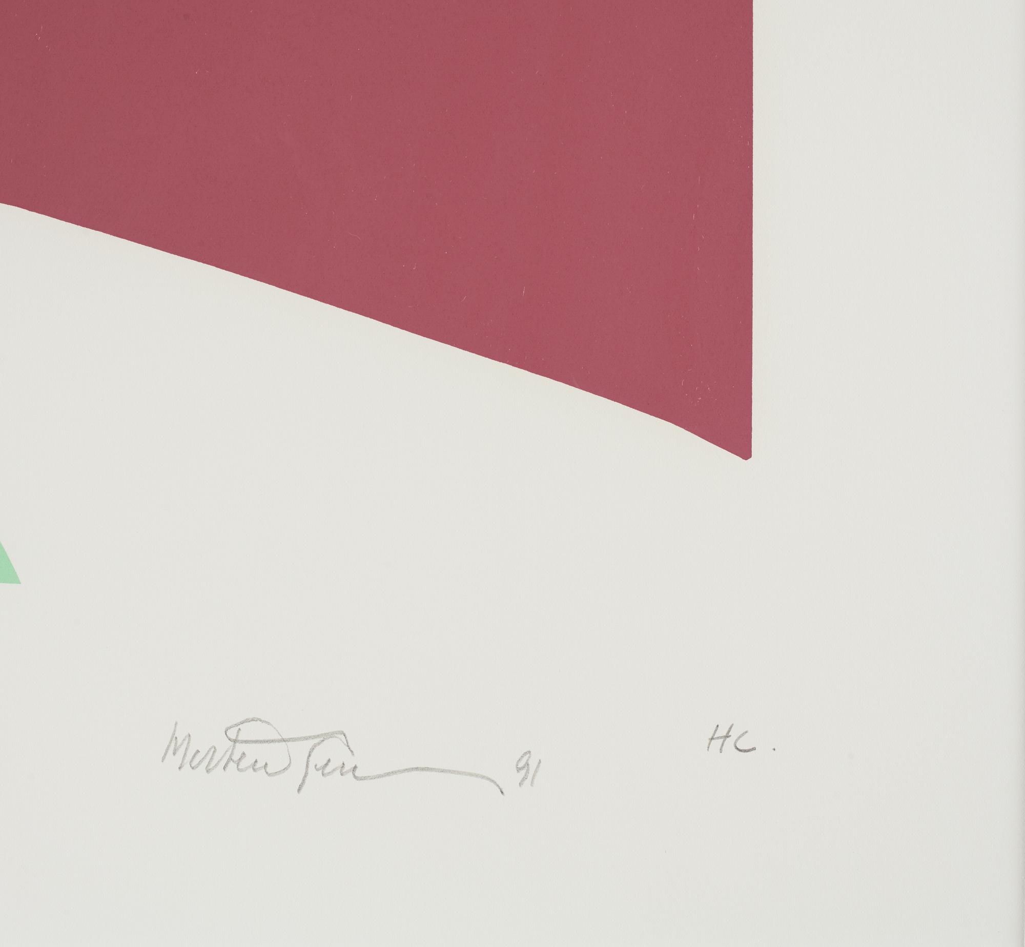 Richard Mortensen, silkscreen, 1991, signed and numbered HC.
