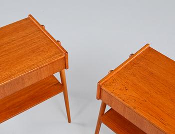 SÄNGBORD, ett par, Carlström & Co, 1960-tal.