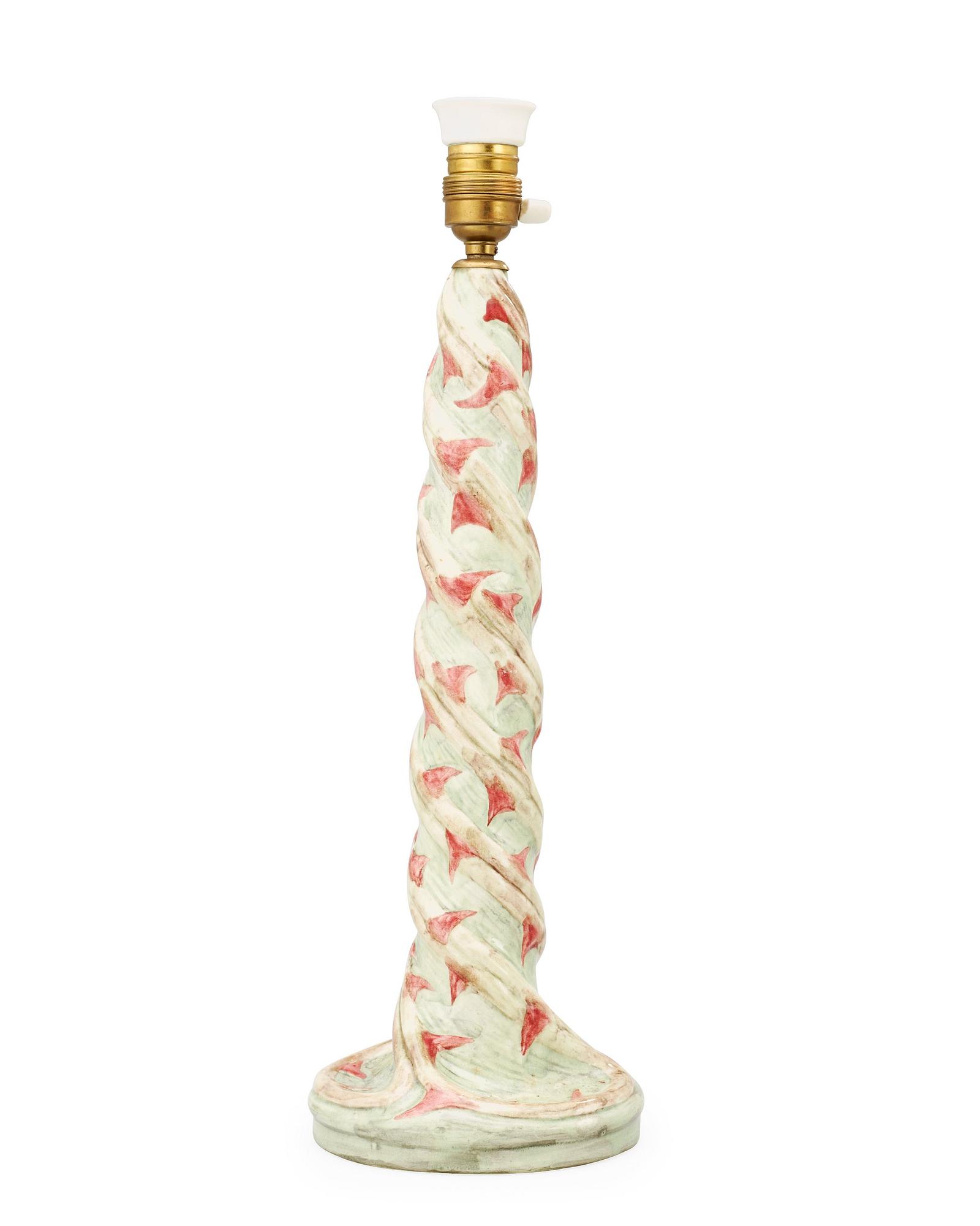 RÖRSTRAND, bordslampa, jugend, omkring 1900.
