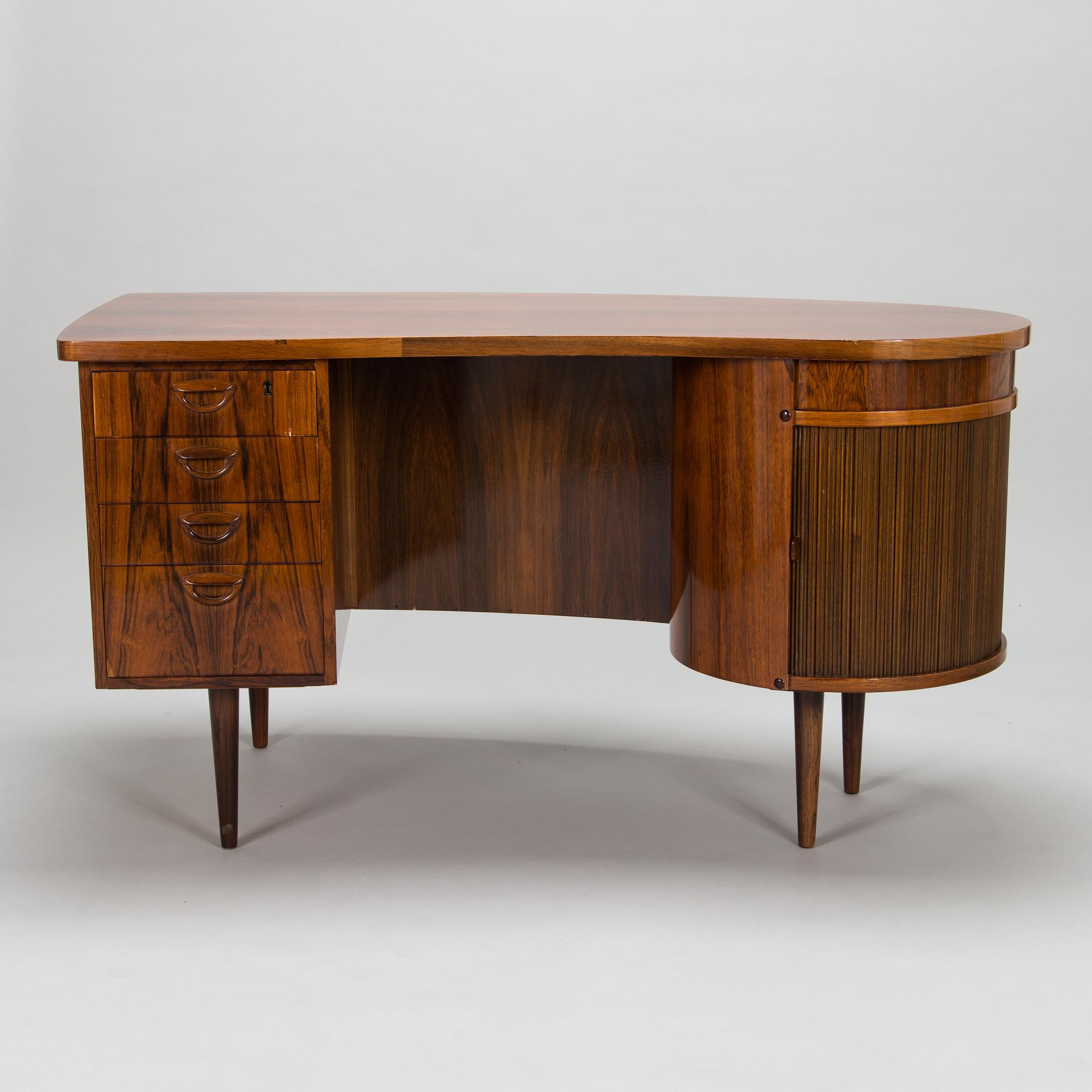 Kai Kristiansen, kirjoituspöytä "Kidney 54", FM Furniture, Feldballe Tanska 1950-luku.