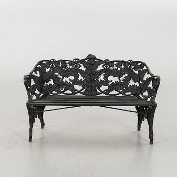 TRÄDGÅRDSSOFFA, märkt Melins Metallgjuteri Anderstorp, 1900-tal.
