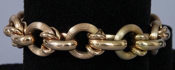 ARMBAND, guld 18k, 39 gram.