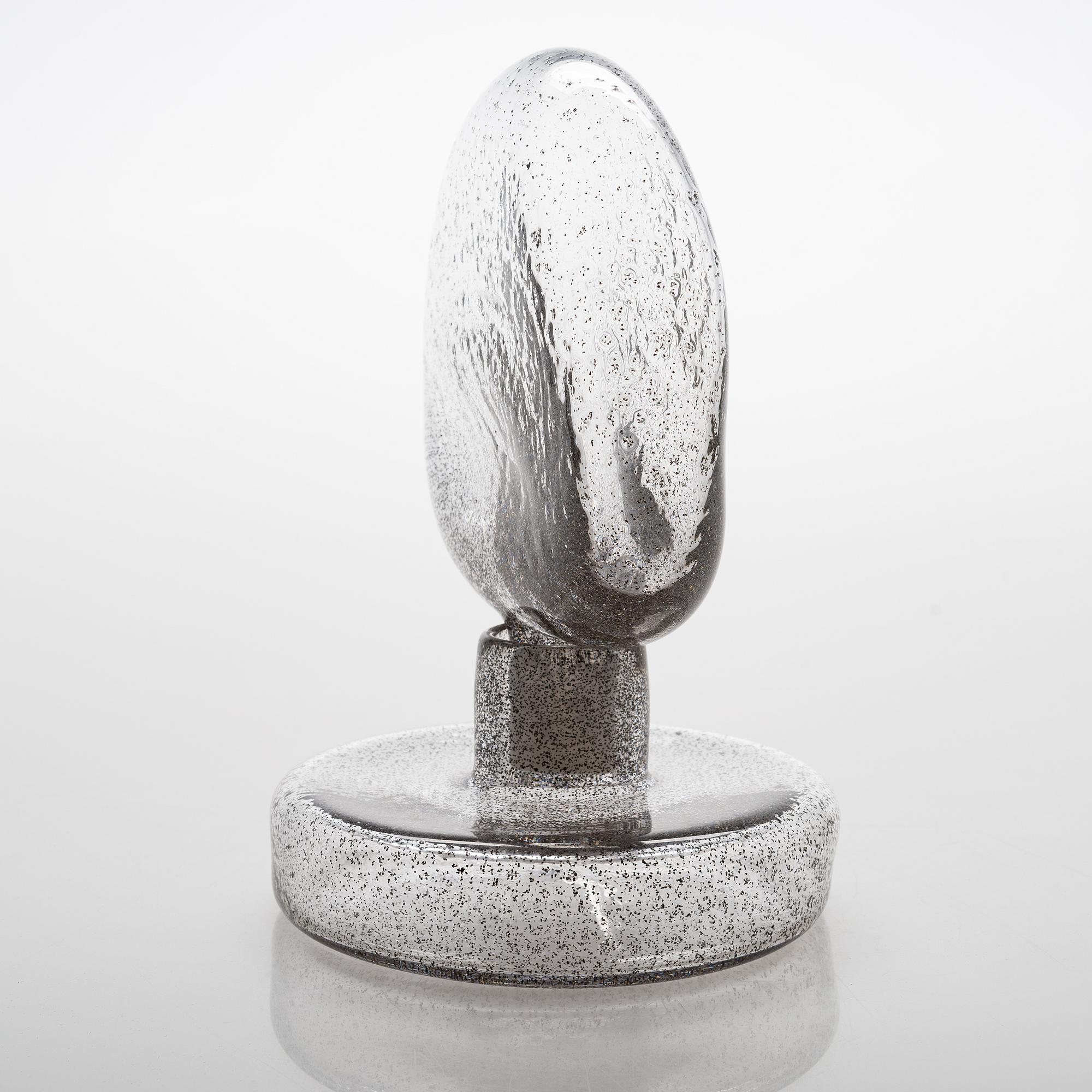 Carina Seth Andersson, an unique glass sculpture 'Lava' signed Carina Seth Andersson/EM. 2019.