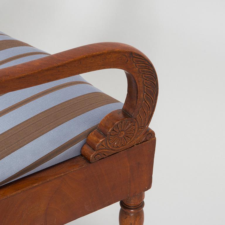 A set of three Biedermeier armchairs, probably St. Petersburg  1820s.