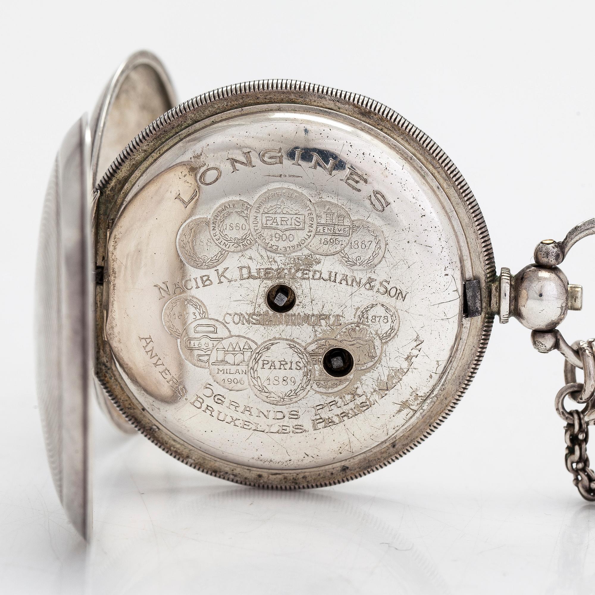 Longines, Nacib K. Djezvedjian & Son Constantinople, fickur, savonett, 52 mm.