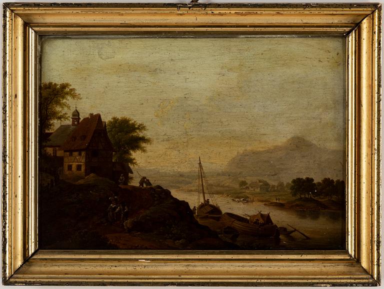 UNKNOWN ARTIST, a pair, around 1800, oil on panel.