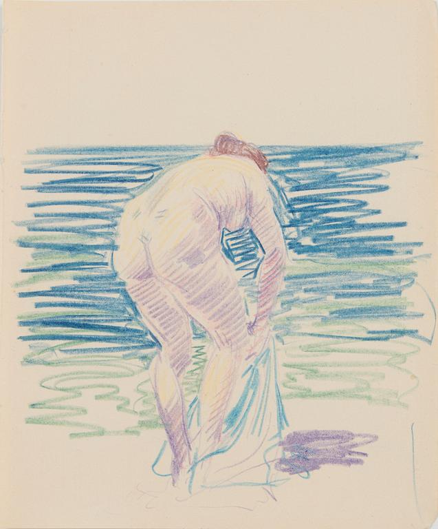 Santeri Salokivi, Ladies on the Beach, 3 pcs.