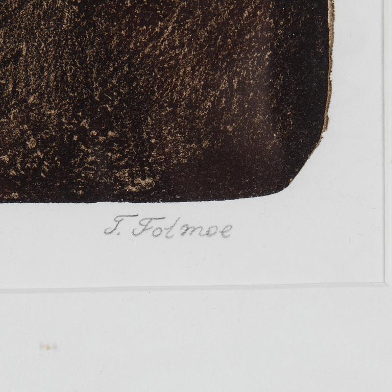 TRINE FOLMOE, "Nyfödt", stentryck, signerat och numrerat 60/150.