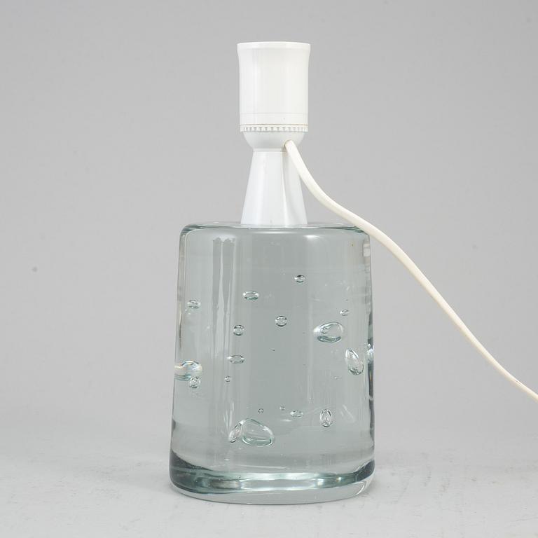 A Swedish Modern glass table lamp, mid 20th Century.