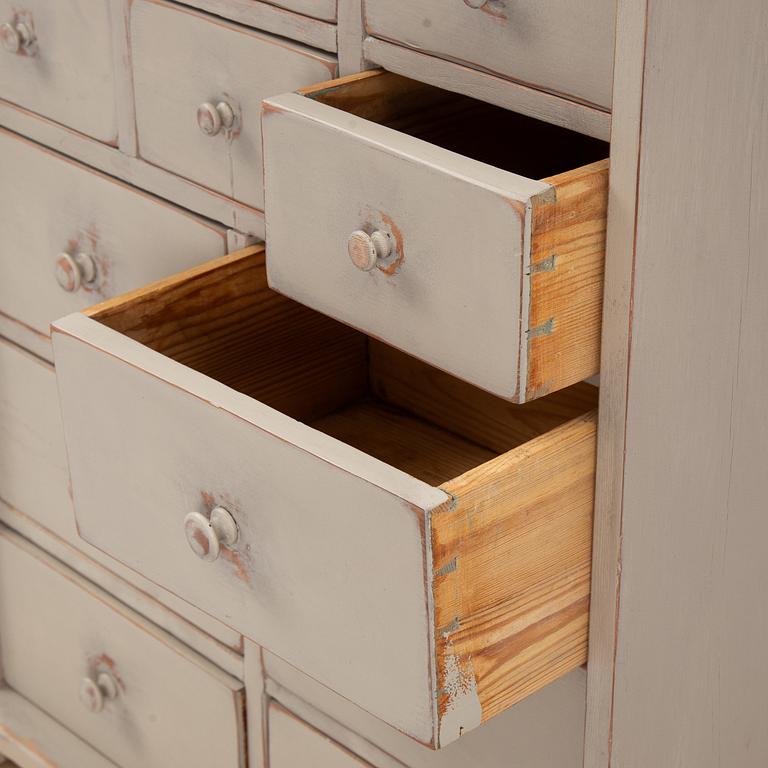 A drawer compartment, late 19th century.