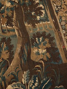 A TAPESTRY, tapestry weave, "a Verdure", ca 268-277 x 264,5-266 cm, Flanders around 1700.