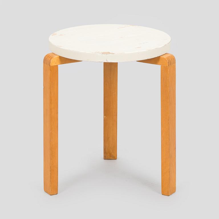 Alvar Aalto, A 1940s '60' stool for  O.Y. Huonekalu- ja Rakennustyötehdas A.B. Finland.