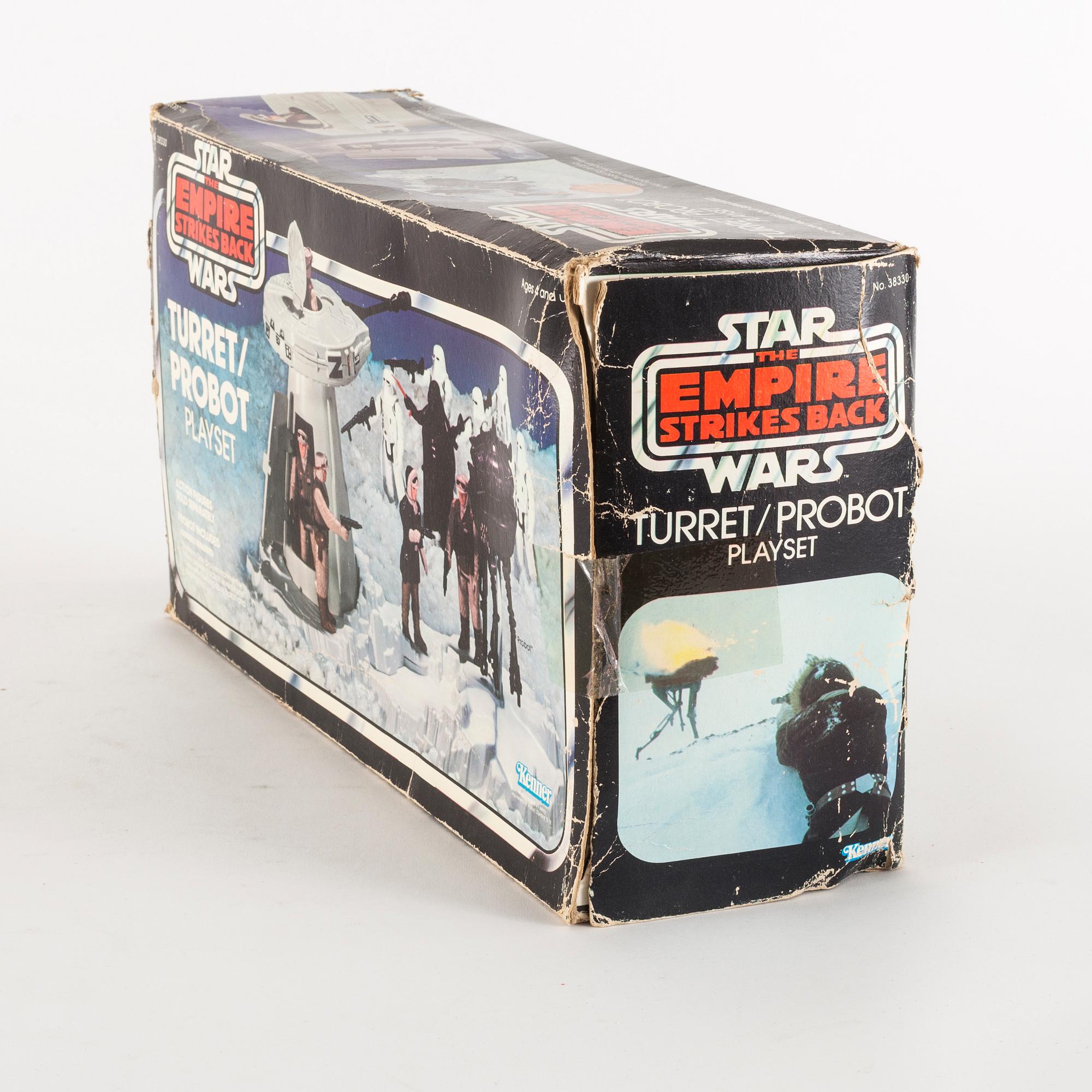 STAR WARS, Imperial attack base, Tauntaun samt Turret and probot playset, Empire Strikes Back, Kenner 1980-tal.