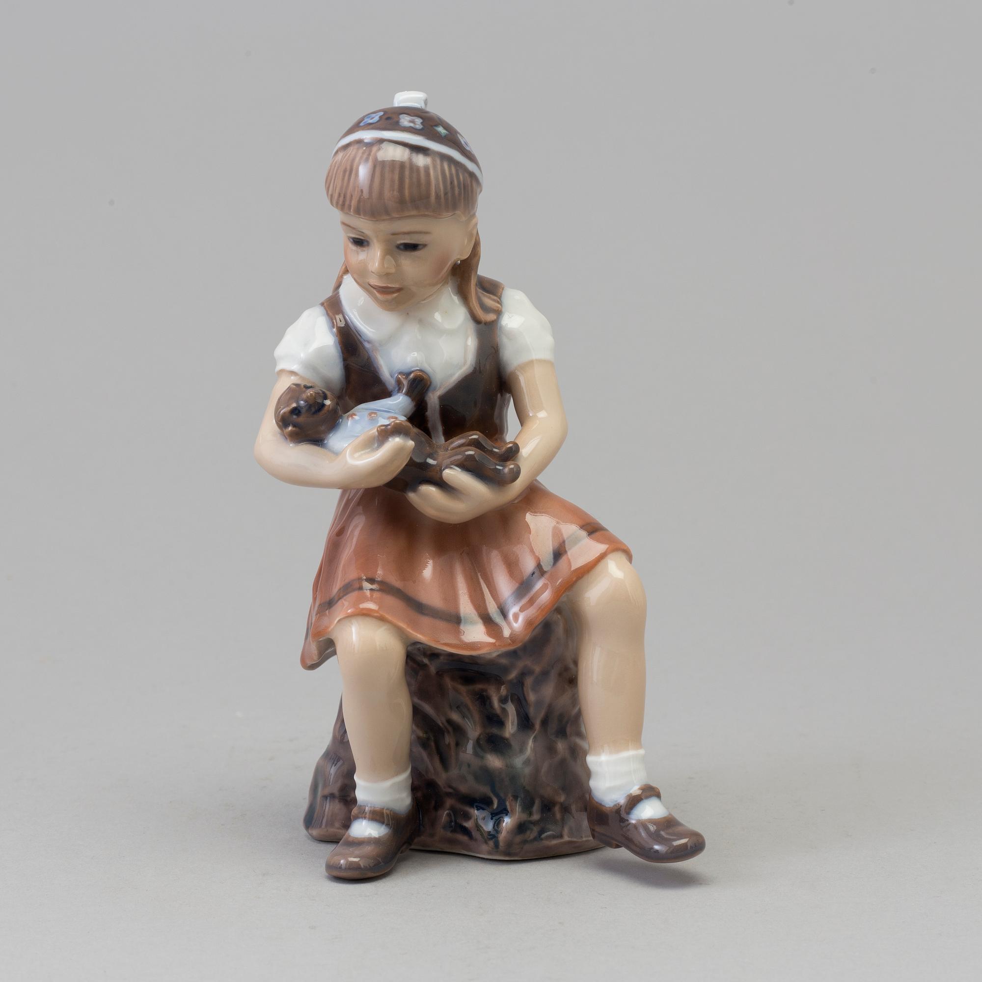 A J P Dahl Jensen porcelain figurine 'Bente', Denmark, 1950s.