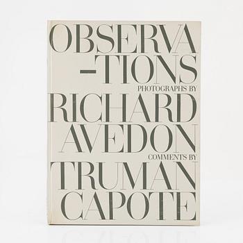 Richard Avedon, fotobok, "Observations, photographs by Richard Avedon, comments by Truman Capote".