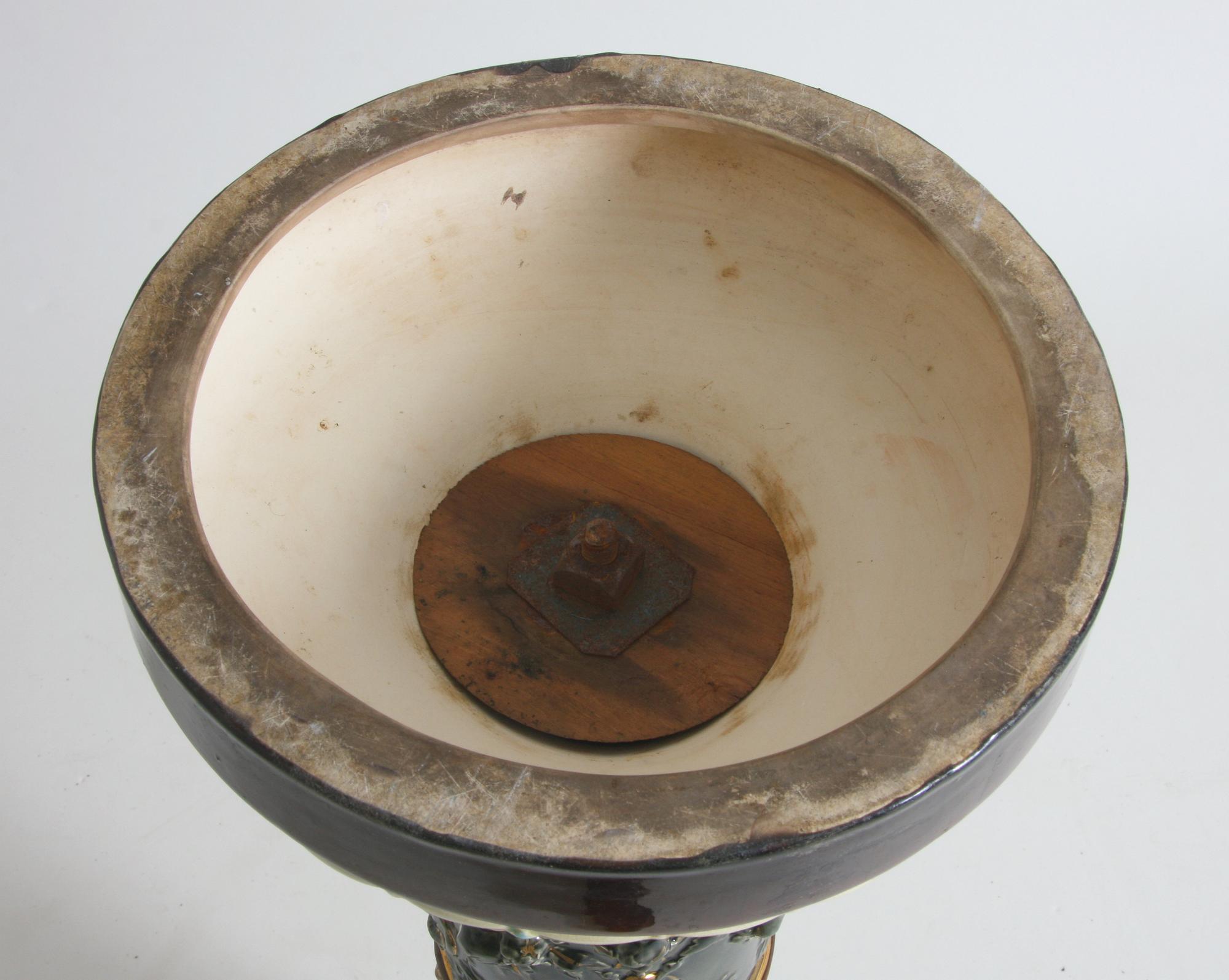 PIEDESTAL, majolika, Rörstrand.