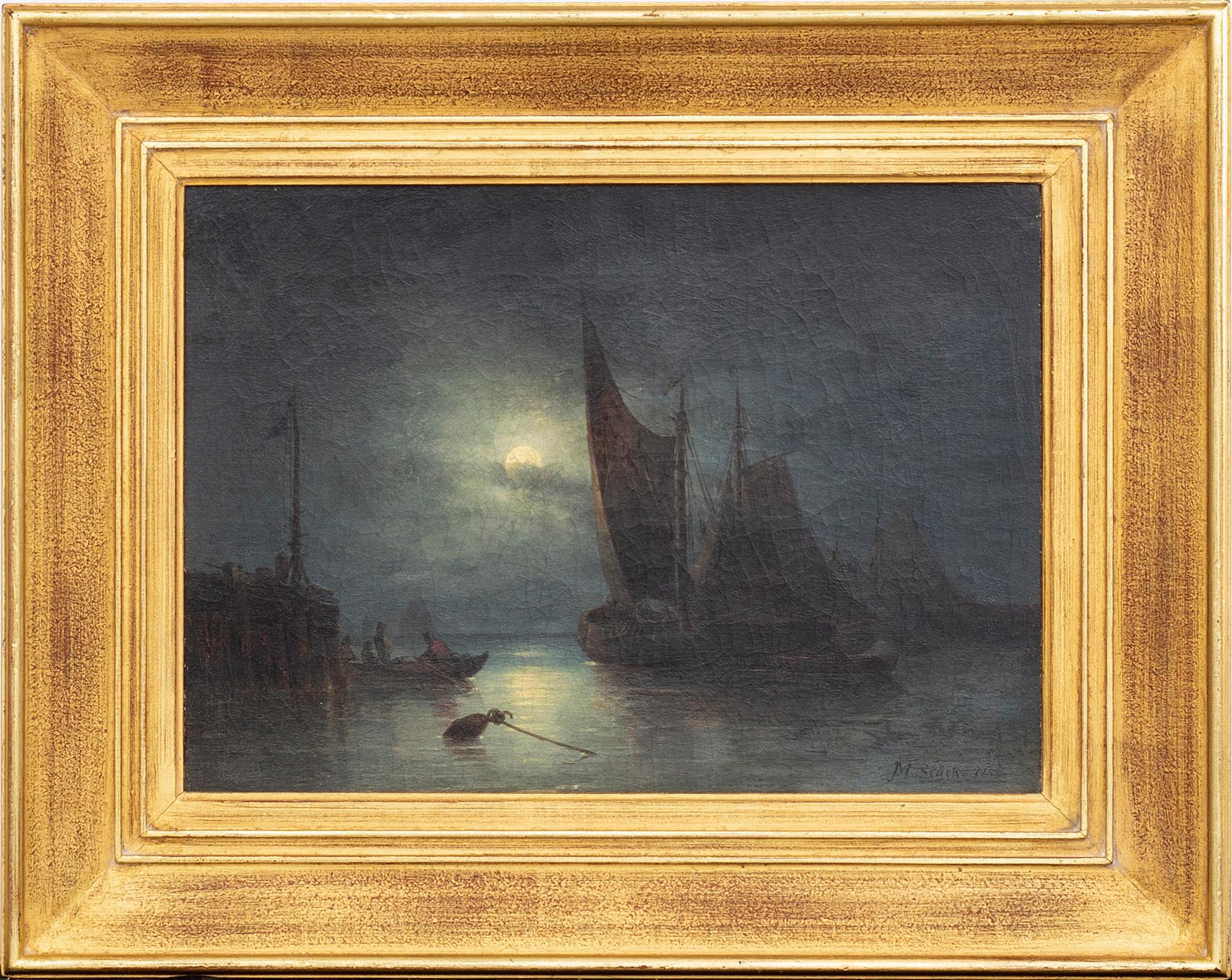 JOSEPH MAGNUS STÄCK, oil on canvas, signed and dated 1855.