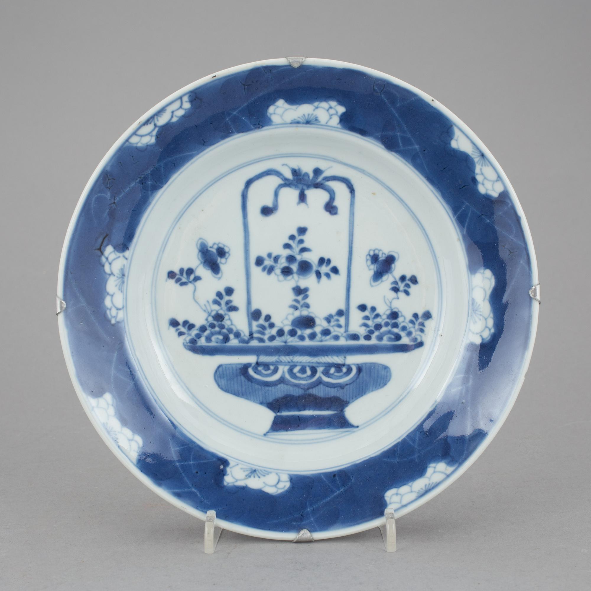 TALLRIK, porslin, Kanxi, 1700-tal.