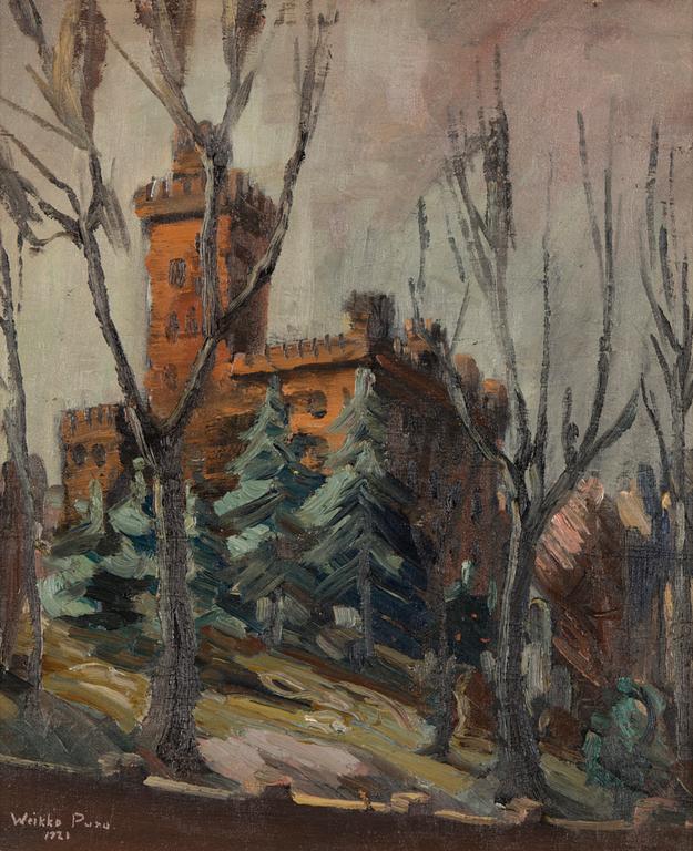 WEIKKO PURO, öljy kankaalle, signeerattu ja päivätty 1921.
