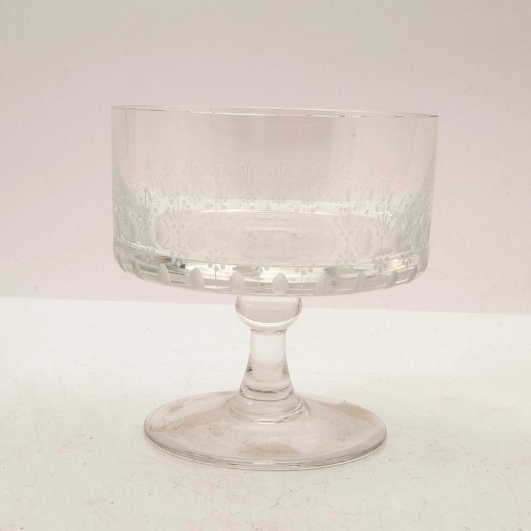 Glass service, 41 pieces, Rosenthal, "Classic Rose", 20th century.