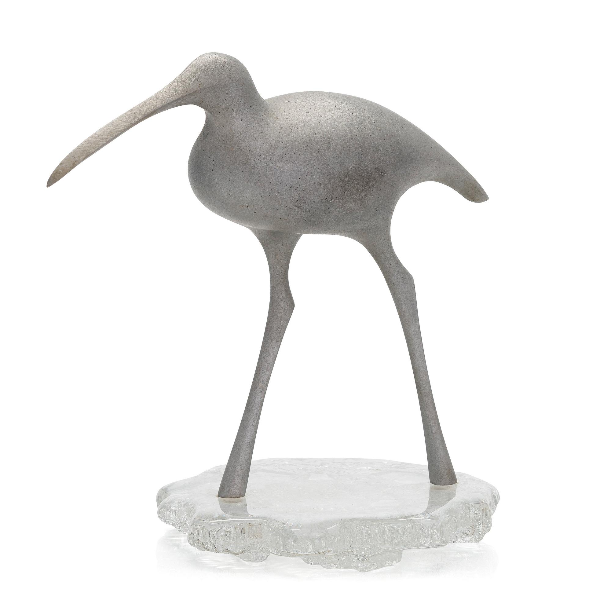 Tapio Wirkkala, skulptur, "Suokurppa" (Beckasin),  TW 513, signerad och stämplad.