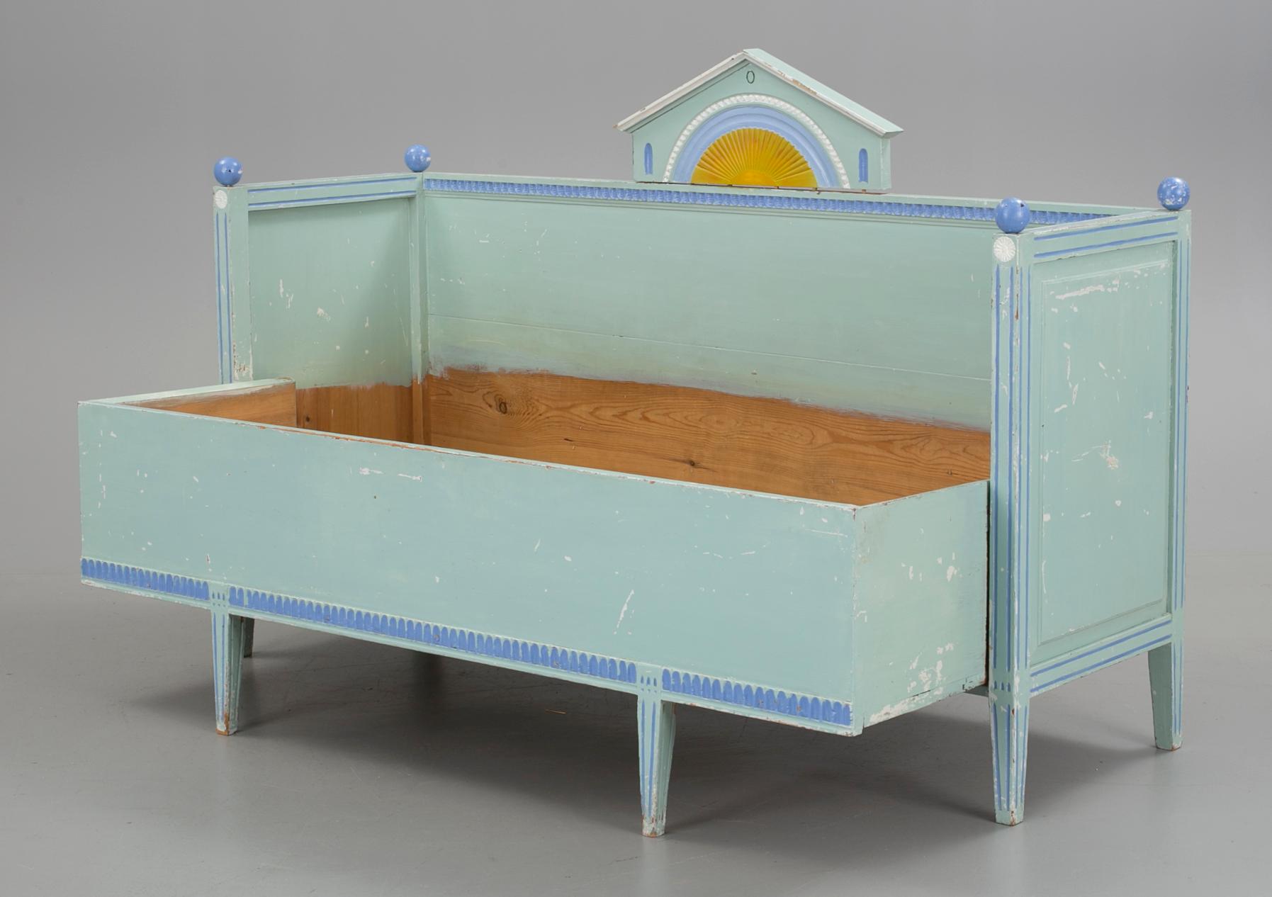 SOFFA, gustaviansk, omkring 1800.