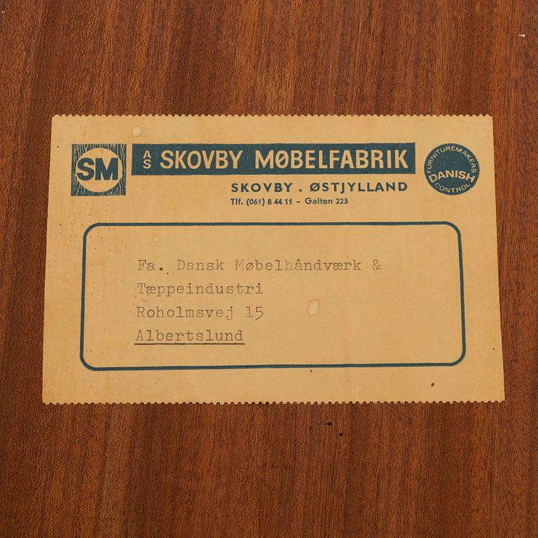 A 1960's dining table, Skovby factory Denmark.