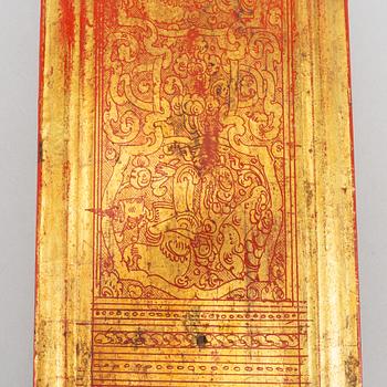 A Thai/Burmese prayer book/Suttra, circa 1900.