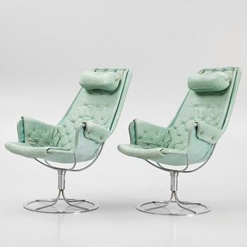 Bruno Mathsson, armchairs, a pair, "Jetson", Dux, late 20th century.
