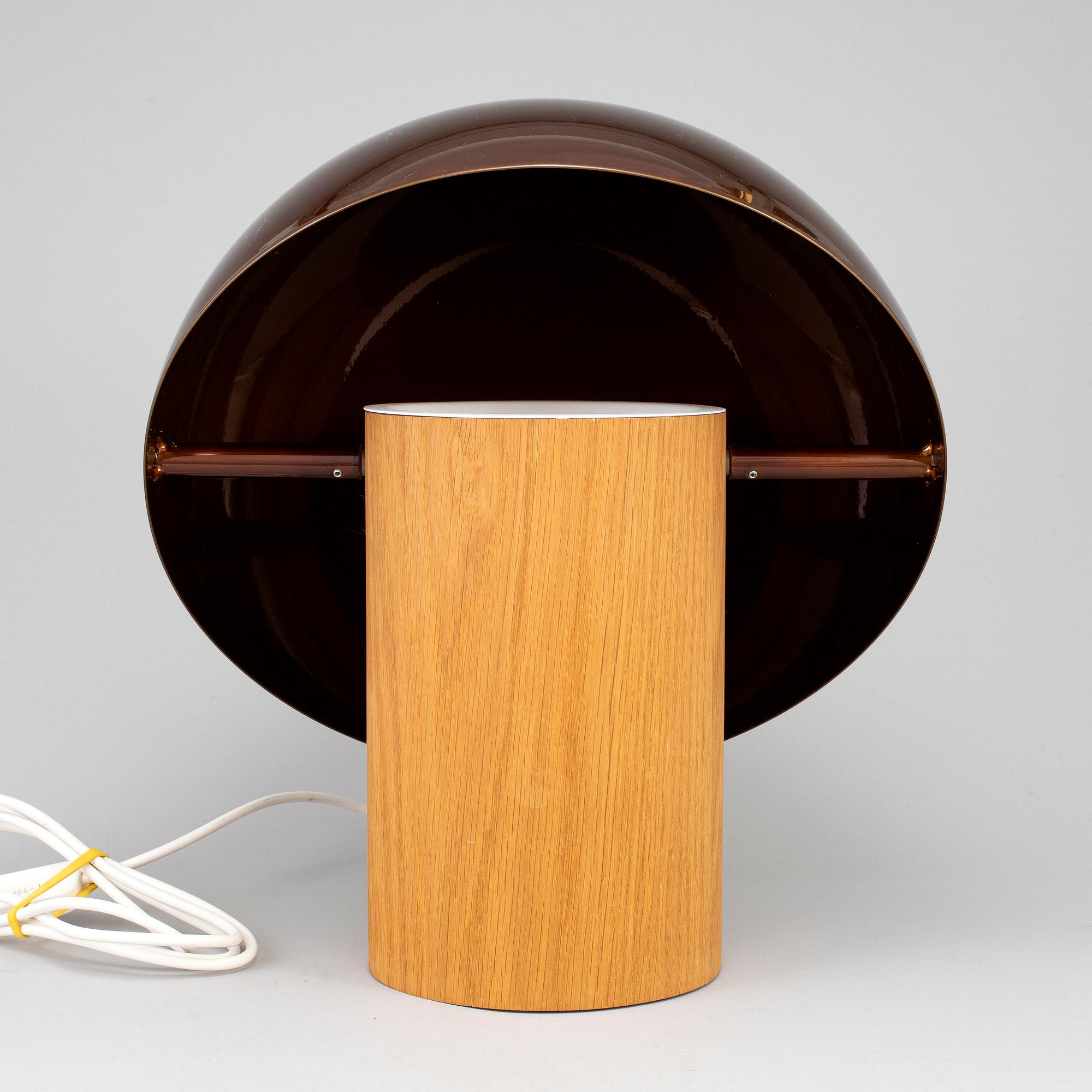A 'Wood' table lamp by Fredrik Mattsson, Zero, Sweden.