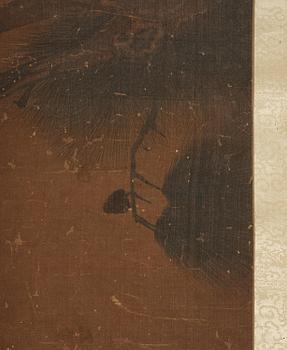 Okänd konstnär, rullmålning, färg och tusch på siden lagt på papper.