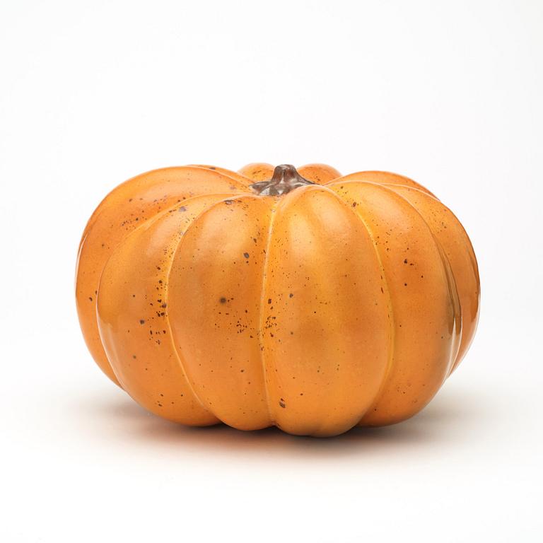 Hans Hedberg, a faience sculpture of a pumpkin, Biot, France.