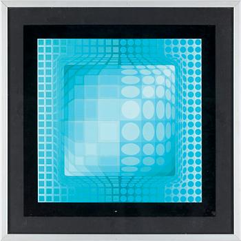 Victor Vasarely · VICTOR VASARELY, efter, offsettryck, upplaga du Griffon, Schweiz, 1974.
