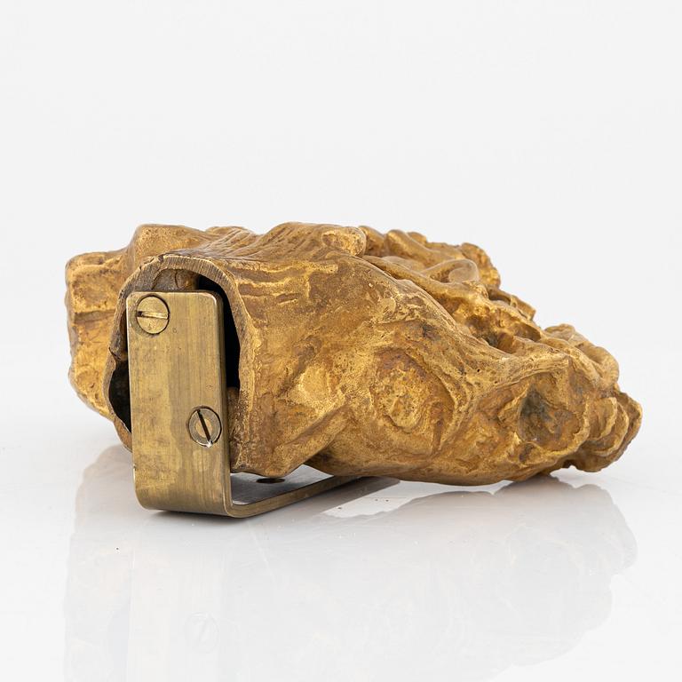 Stig Blomberg, wall sculpture in gilded bronze.