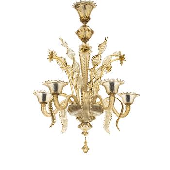 183. A Venetian chandelier, Italy mid 20th century.