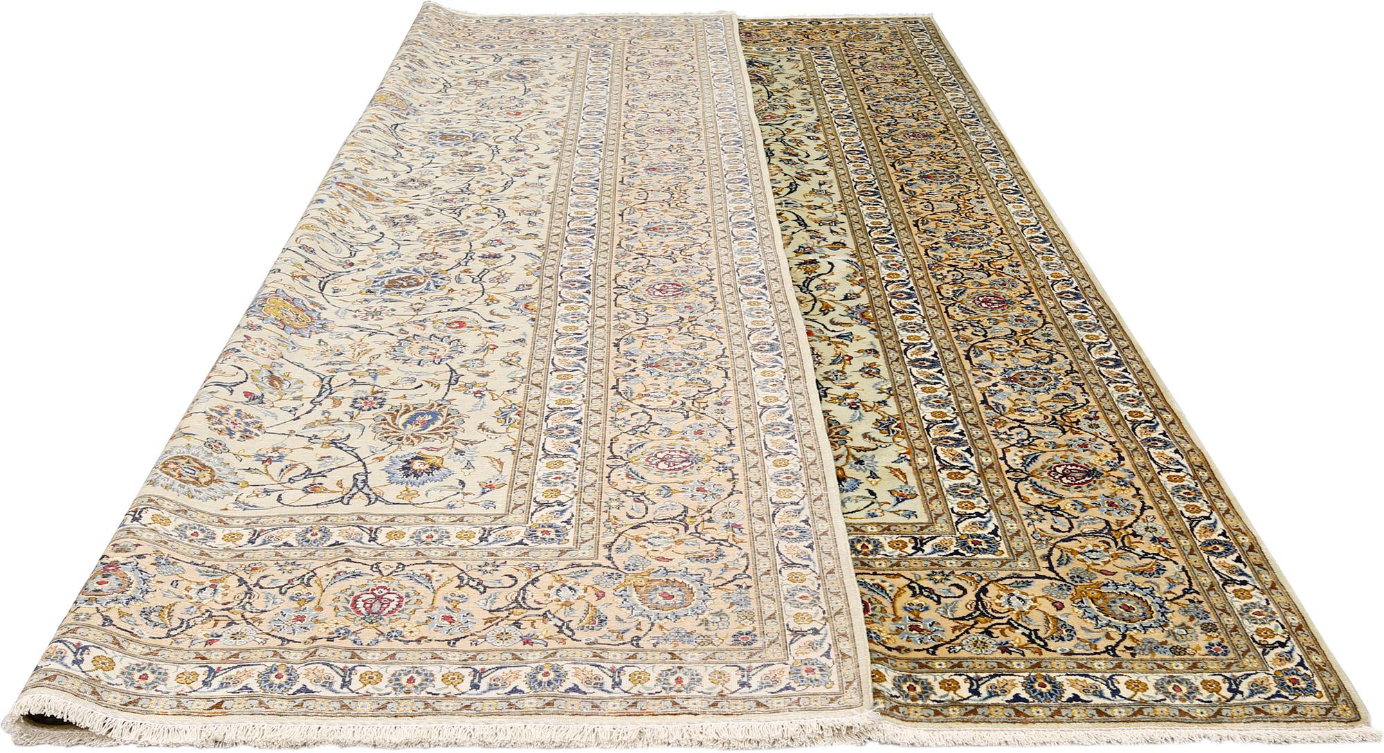A Keshan carpet, c. 402 x 300 cm.