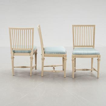 MATSALSGRUPP, 9 delar, gustaviansk stil. 1900-talets andra hälft.