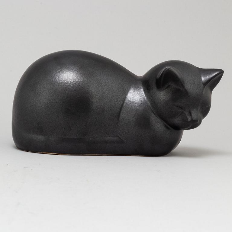 LISA LARSON, a 'Moses' cat stoneware figurine from K-studion, Gustavsberg.