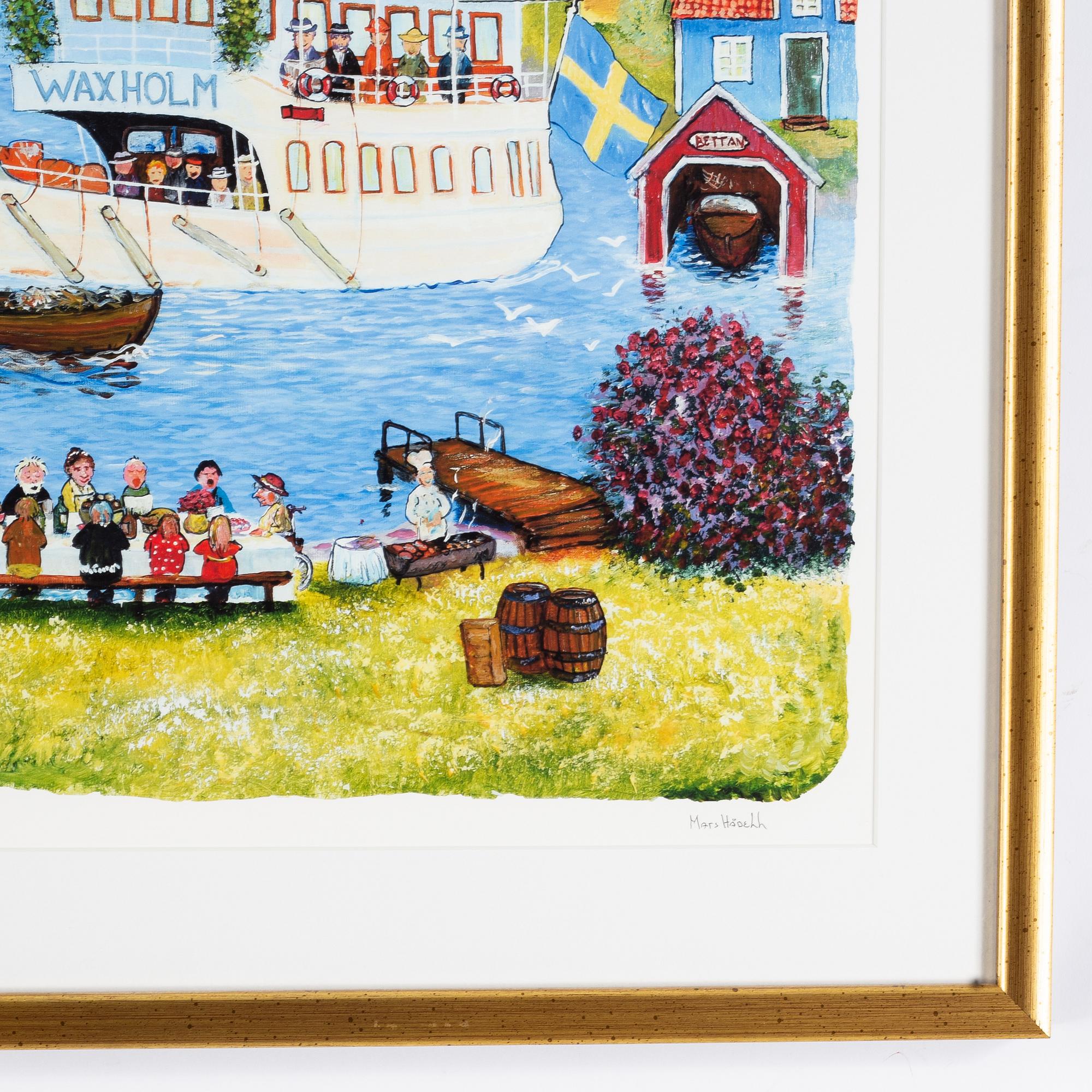 Mats Hådell, färglitografi, signerad 3/250.