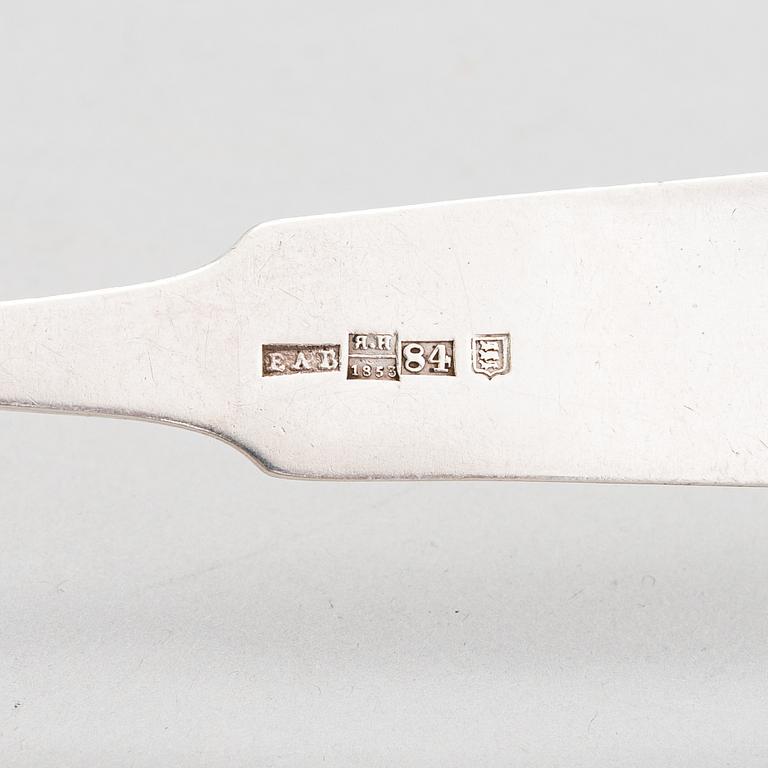 Eduard August Bauer, a parcel-glt sauce ladle, Reval 1853.