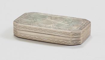 SNUSDOSA, av Stephan Westerstråhle, Stockholm 1808.