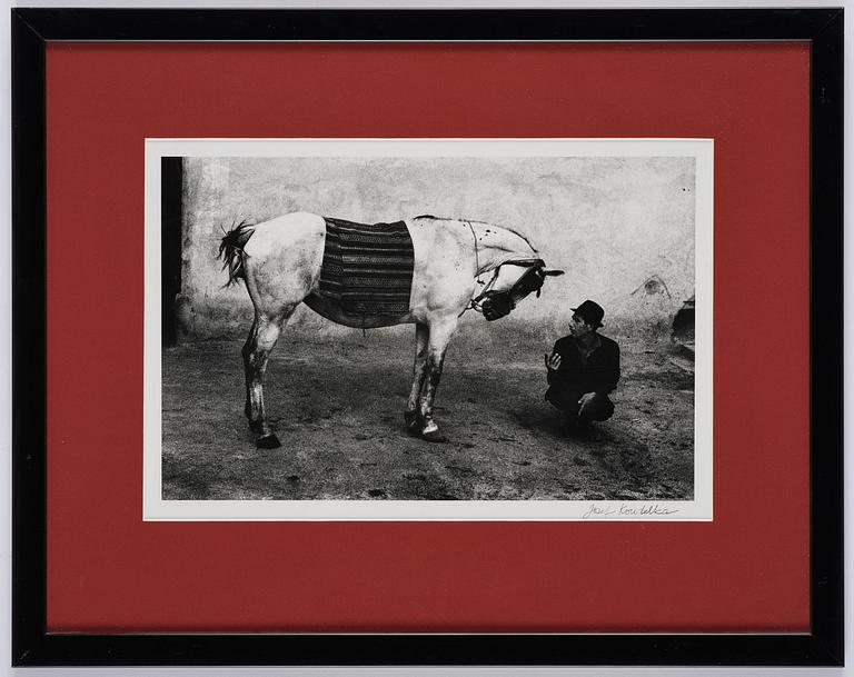 Josef Koudelka, "Man with Horse, Romania, 1968".