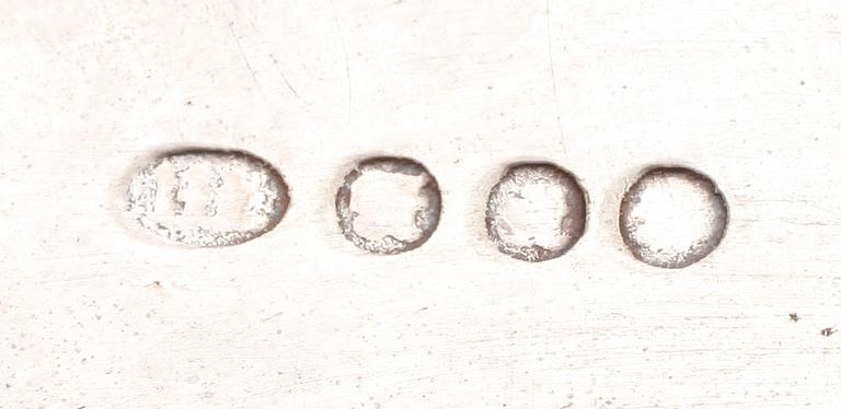 LJUSSTAKAR,  1 par, pläter, England, 1800-tal.
