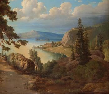 Joseph Magnus Stäck, Landscape with a woman.