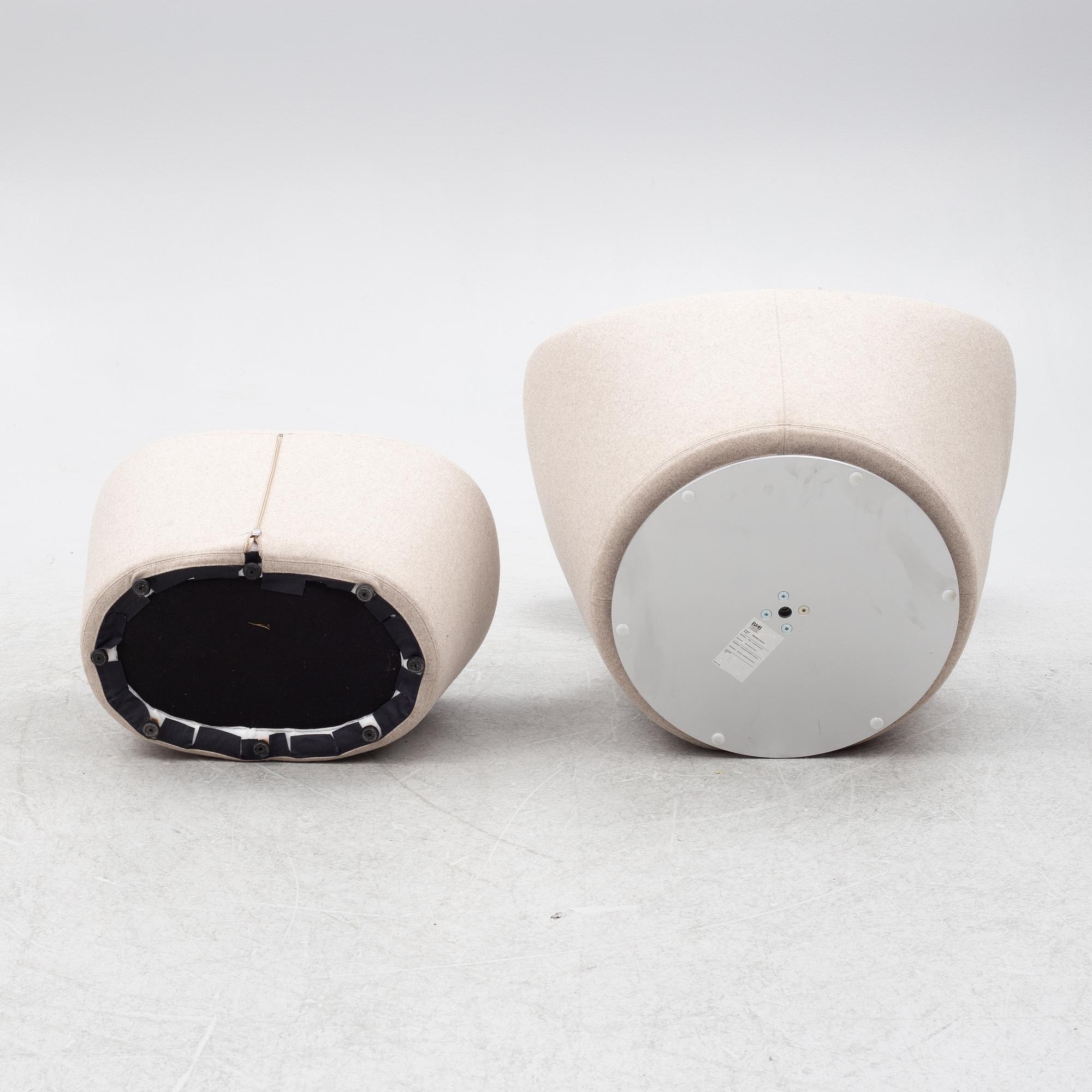 Naoto Fukasawa, fåtölj med fotpall, "Grande Papilio", B&B Italia.