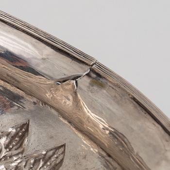 A Swedish Silver Empire Bowl, mark of Carl Fredrik Lillja d ä, Karlskrona 1828.