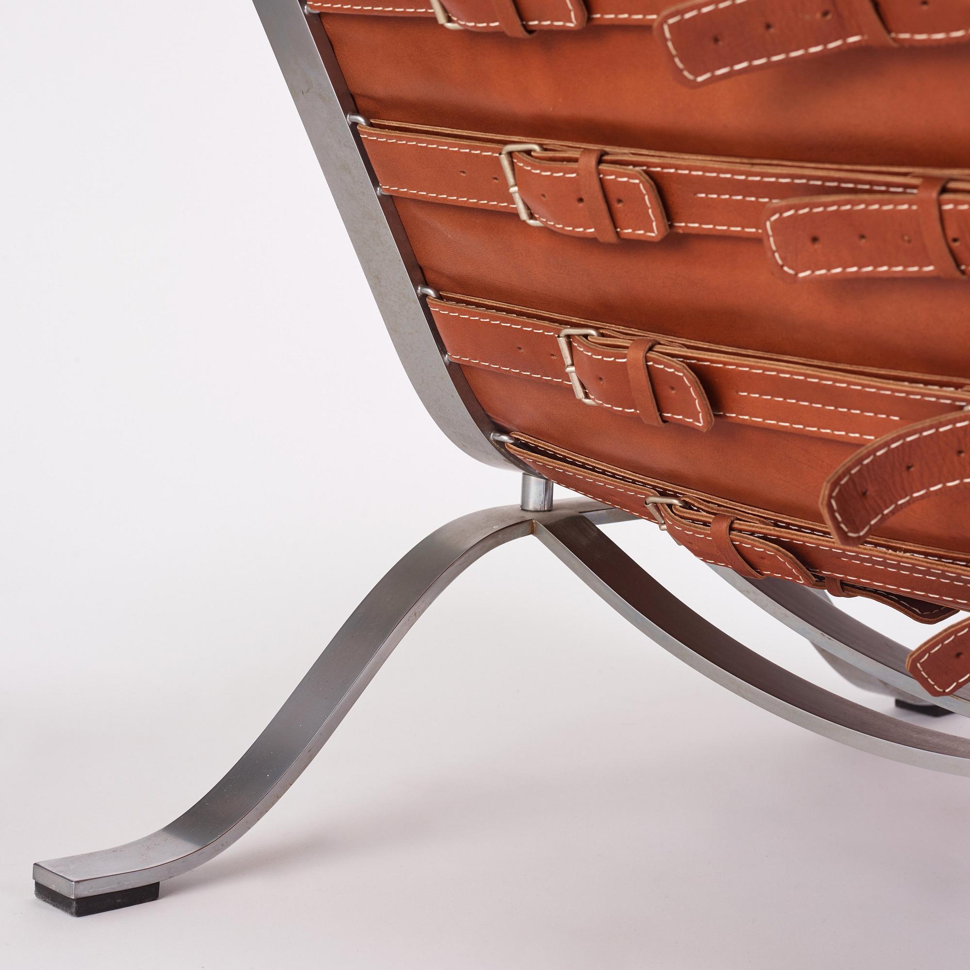 Arne Norell, an 'Ari' easy chair and ottoman, Norell Möbel AB, Sweden.