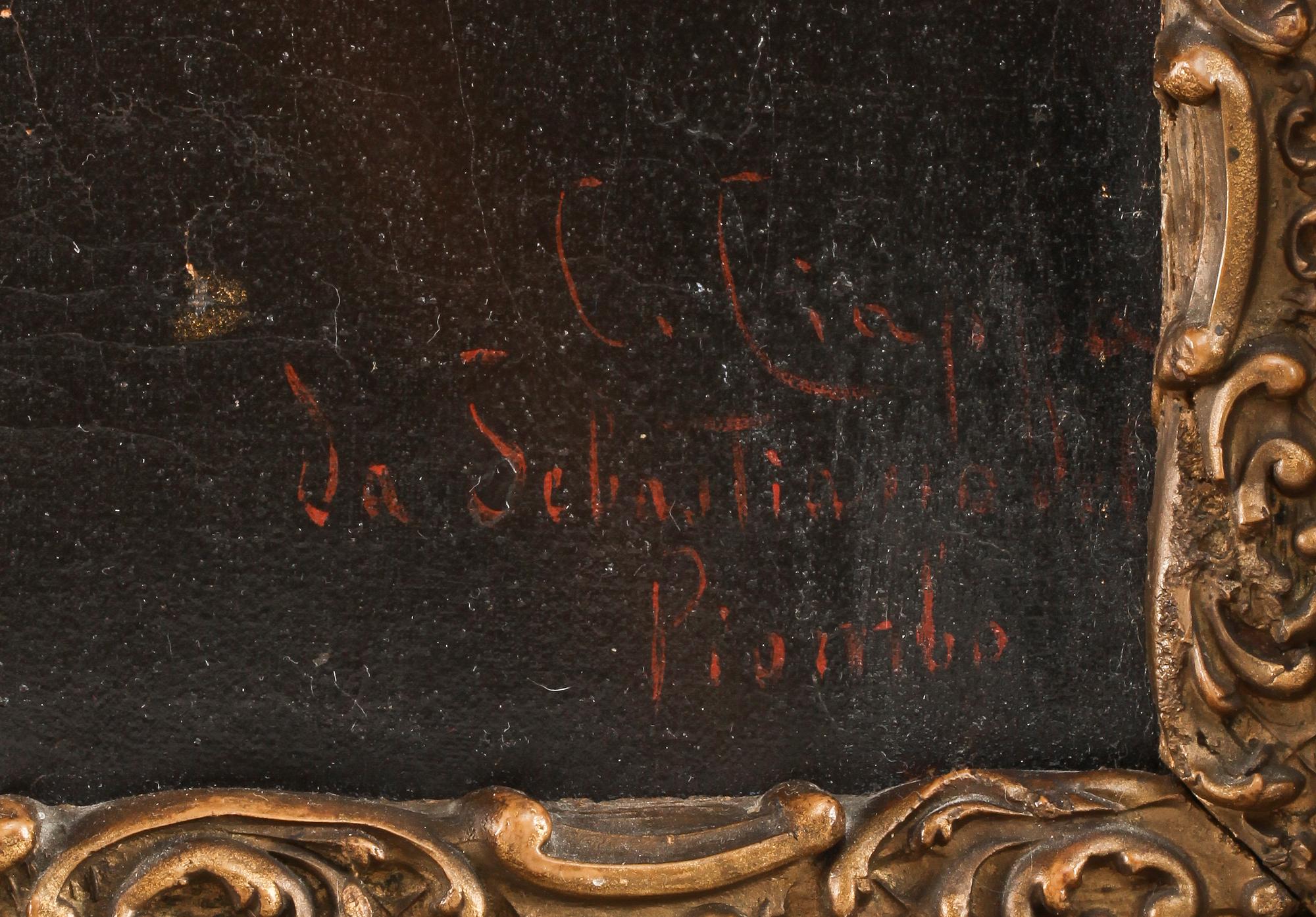 OKÄND KONSTNÄR, olja på duk, sign C. Ciappa.  Omkring 1900.