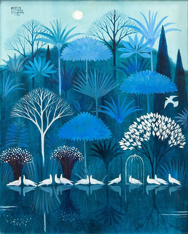 Kerstin Lundberg-Stenman, "Spelande duvor".